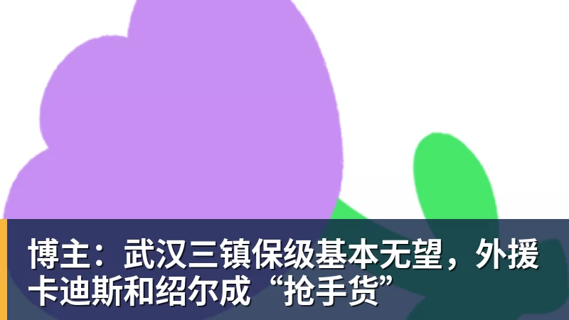 博主：武汉三镇保级基本无望，外援卡迪斯和绍尔成“抢手货”